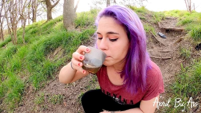 Drinking Pee In The Streets !!! Yellow Brown Pee, Disgusting, I Love Being Used!!!