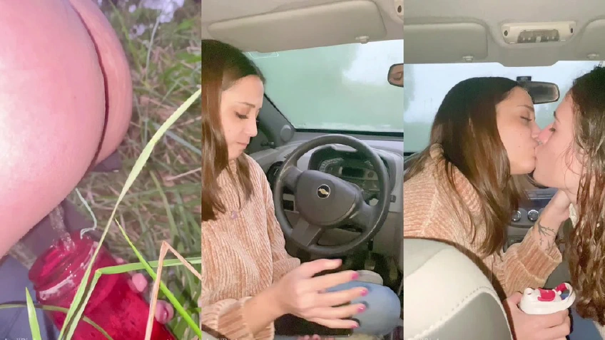 Drinking Pee With My Friend Belle Amore On The Streets And In The Car!!! We Drink A Lot Of Pee!!!